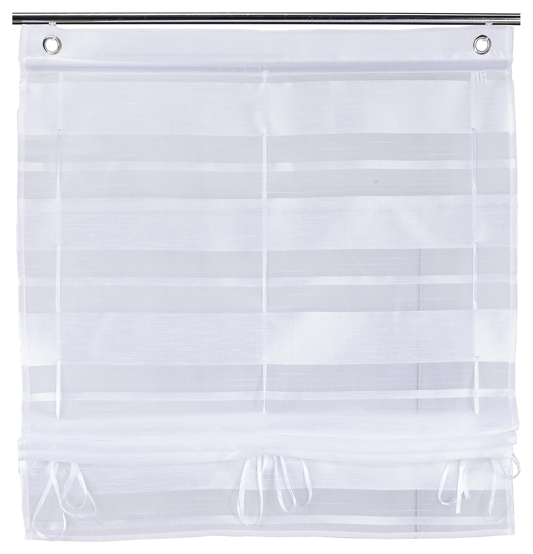 silver edition Bändchenrollo Diana weiß B/L: ca. 100x135 cm