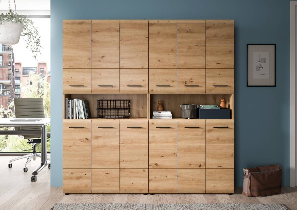 Badezimmer-Set Ice Artisan Oak Nachbildung B/H/T: ca. 180x185x30 cm