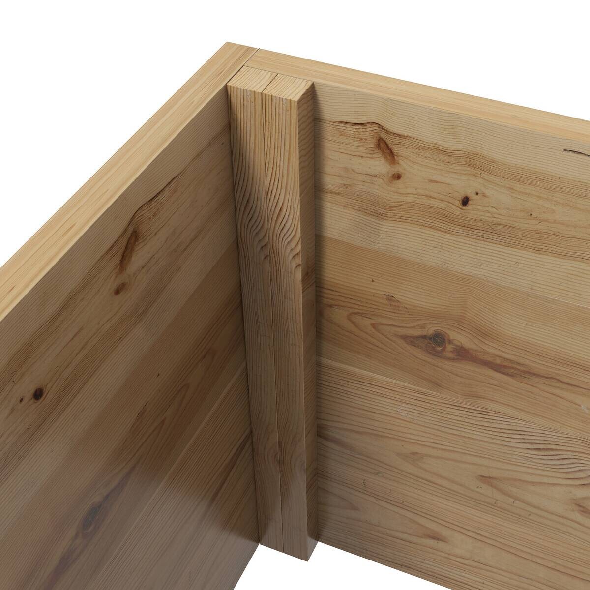 Outsunny Hochbeet natur Holz B/H/L: ca. 55x183x160 cm