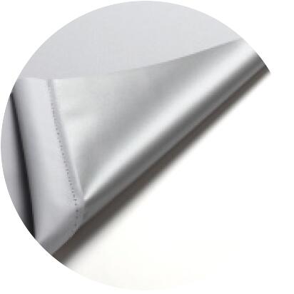 Boviva Thermo Klebe-/Klemmrollo Verdunklungsqualität silber B/L: ca. 45x150 cm