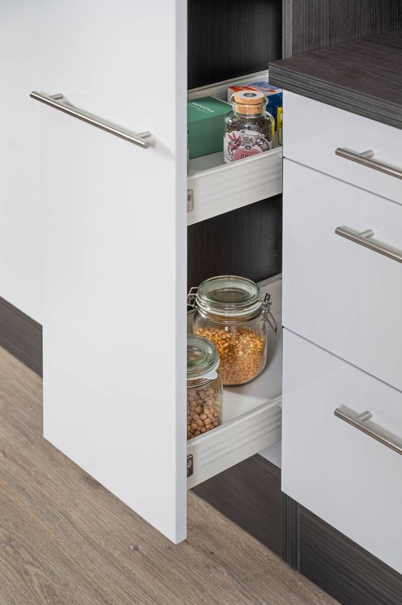 Respekta Küchenblock Amanda weiß Hochglanz B/H/T: ca. 310x200x60 cm