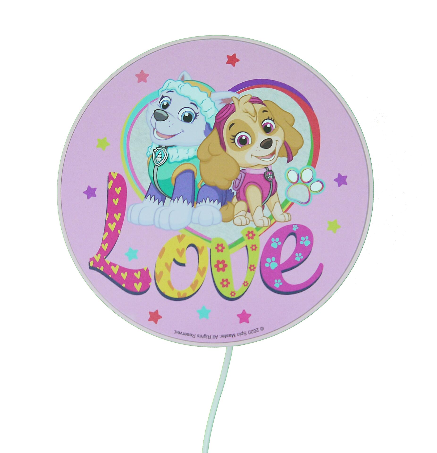 Niermann Kinderwandleuchte Pawsitive Pups rosa Kunststoff D: ca. 25 cm E14 1 Brennstellen