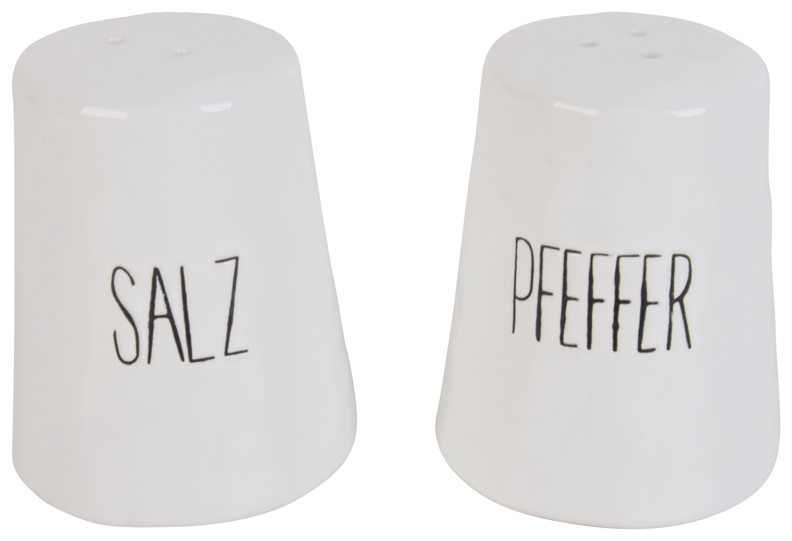 Gewürzstreuer weiß Porzellan H/D: ca. 7x6 cm