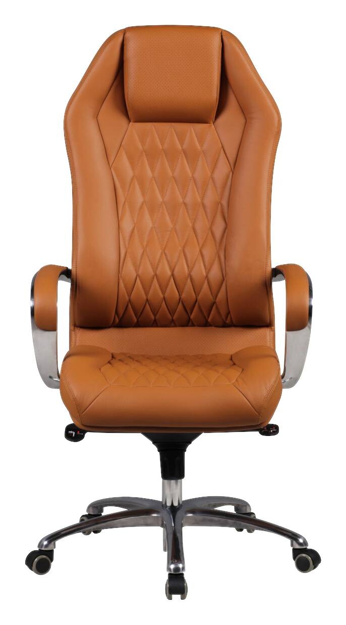 Drehstuhl braun Leder