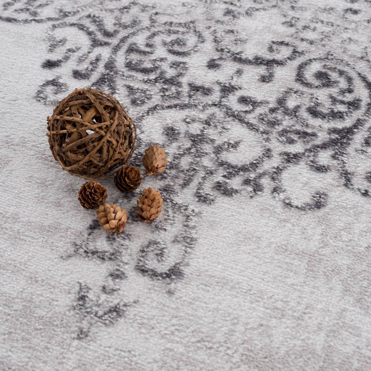 Sanat Teppich Evra hellgrau B/L: ca. 120x160 cm