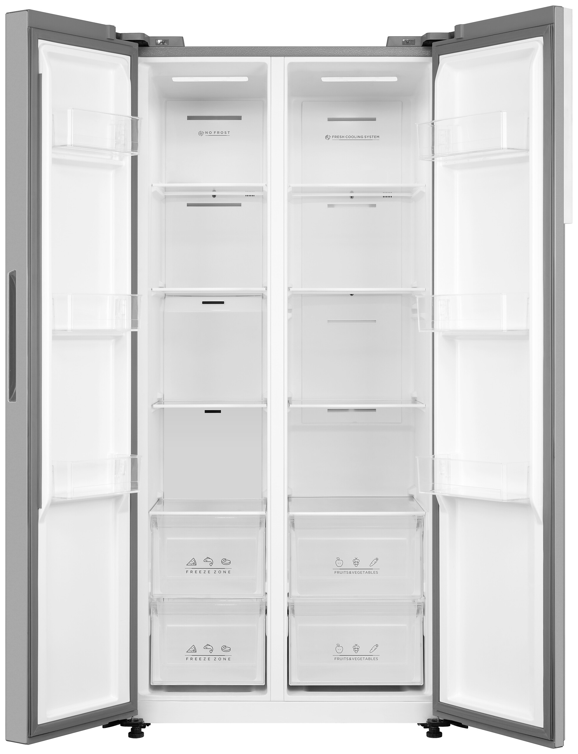 POCOline Side-by-Side SBS179-460EIXDNF Inox B/H/T: ca. 83,5x177,5x63,5 cm