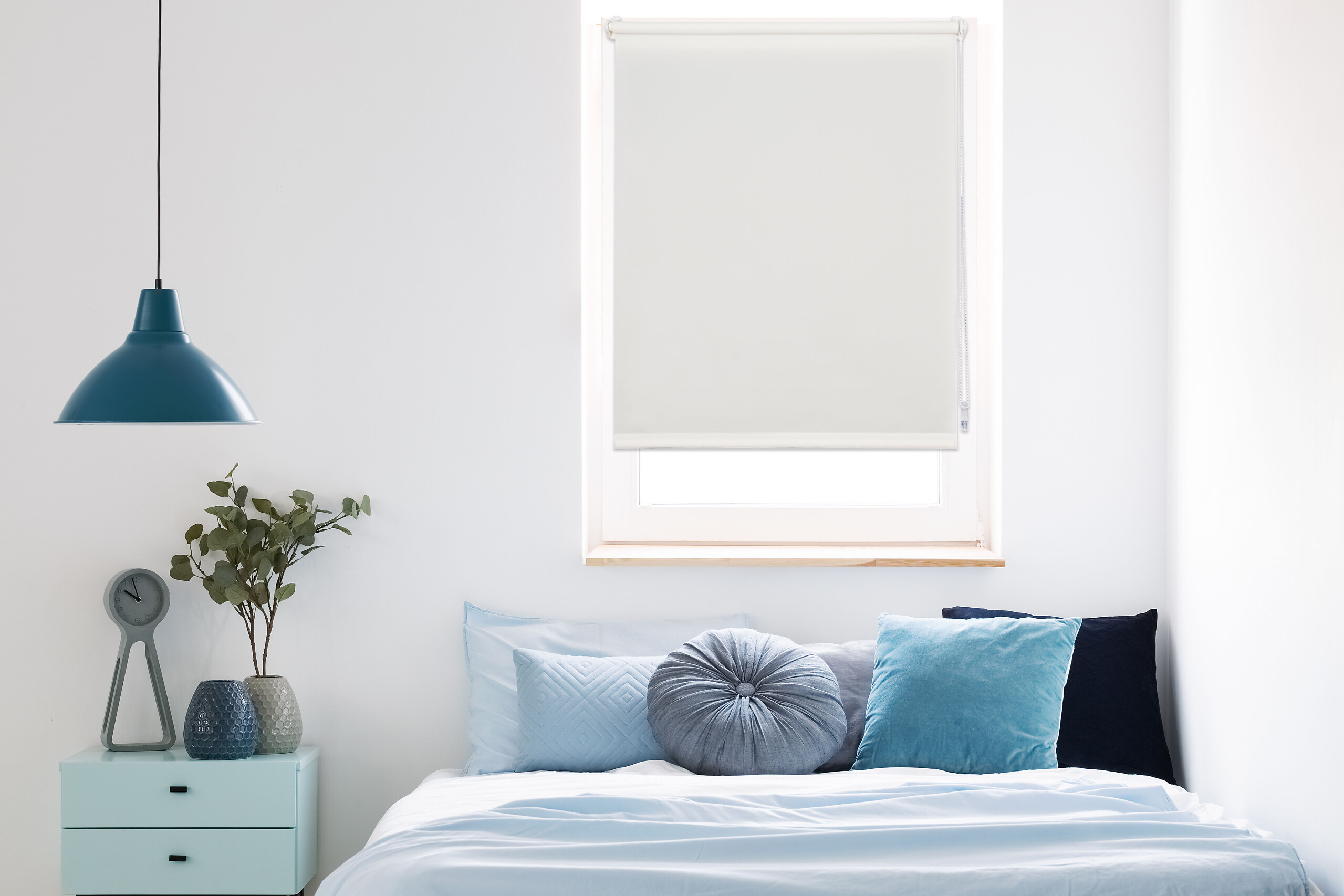 Tageslichtrollo zum klemmen weiß B/L: ca. 100x160 cm