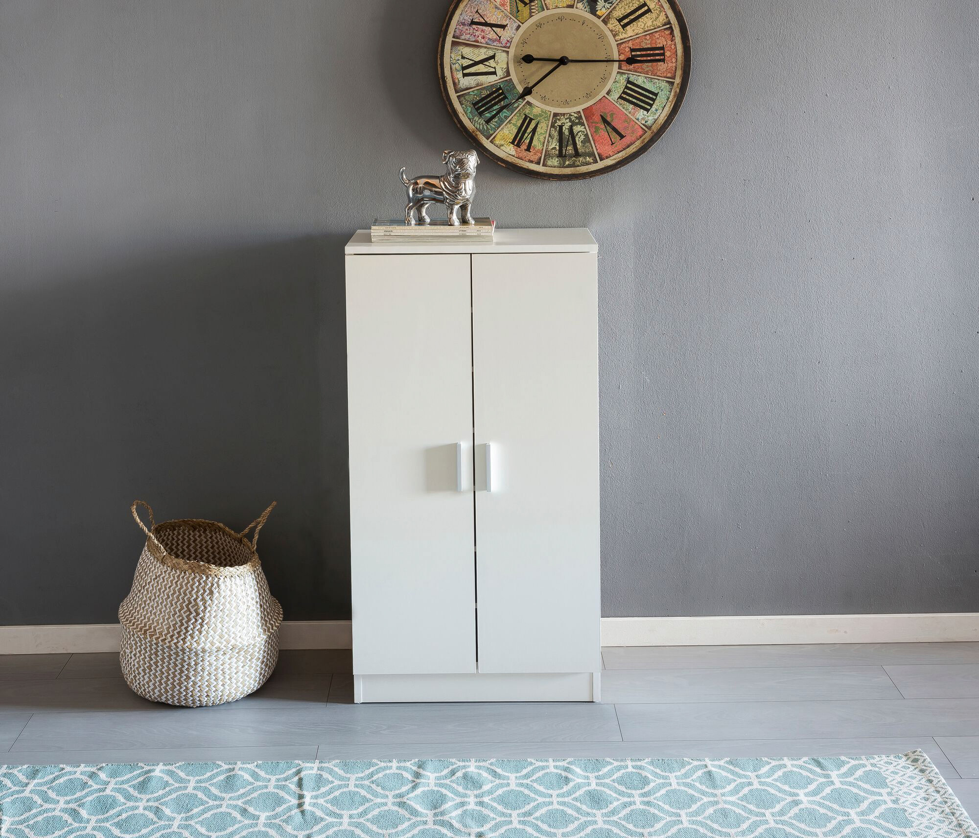 Schuhschrank weiß B/H/T: ca. 55x108x35 cm