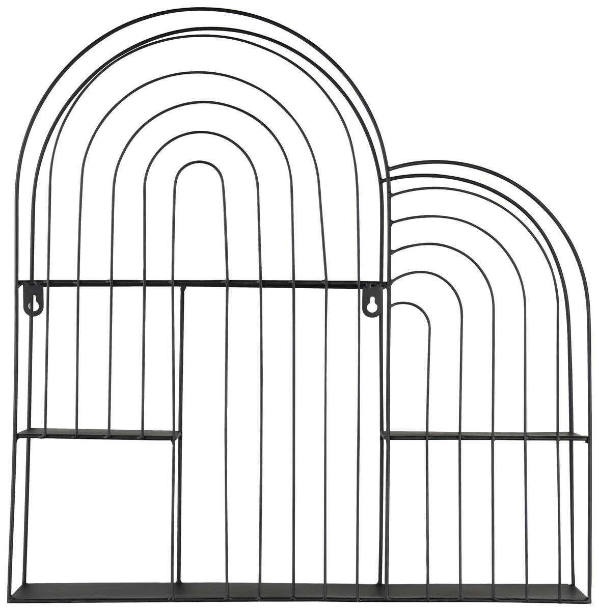 Wandregal Ivy schwarz B/H/T: ca. 55x54x11 cm