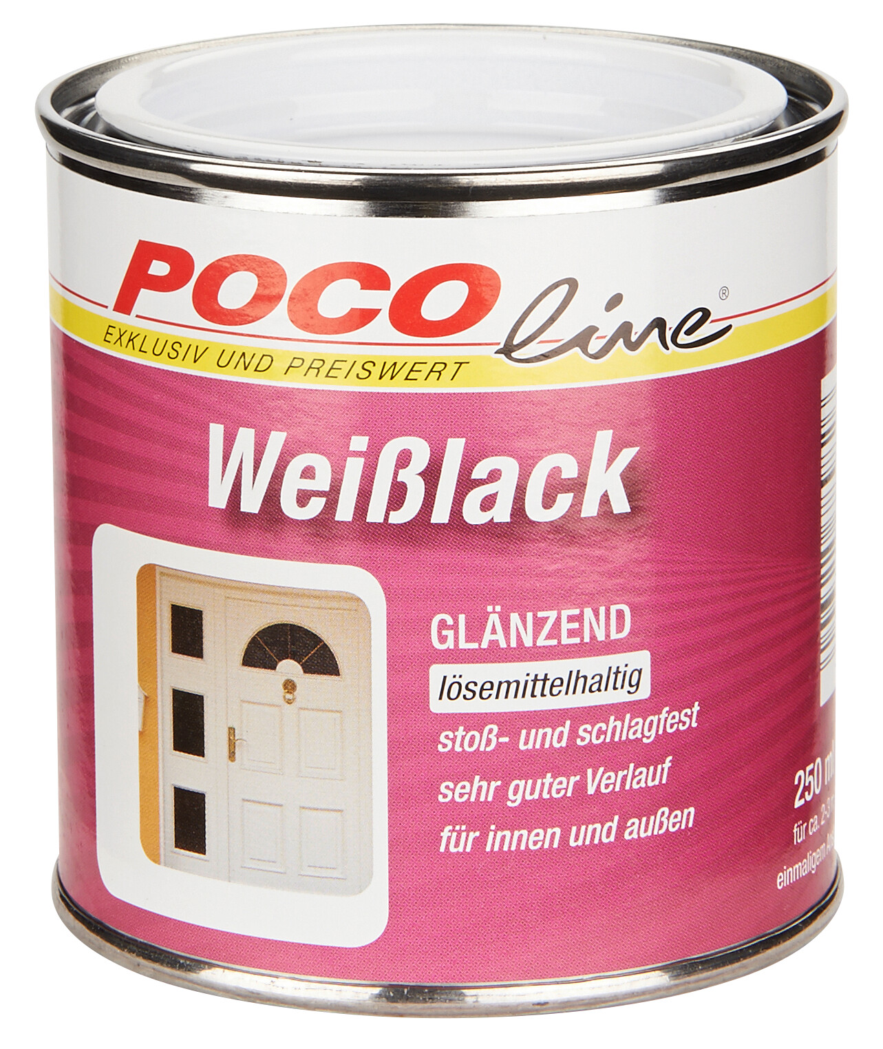 POCOline Weißlack weiß glänzend ca. 0,25 l