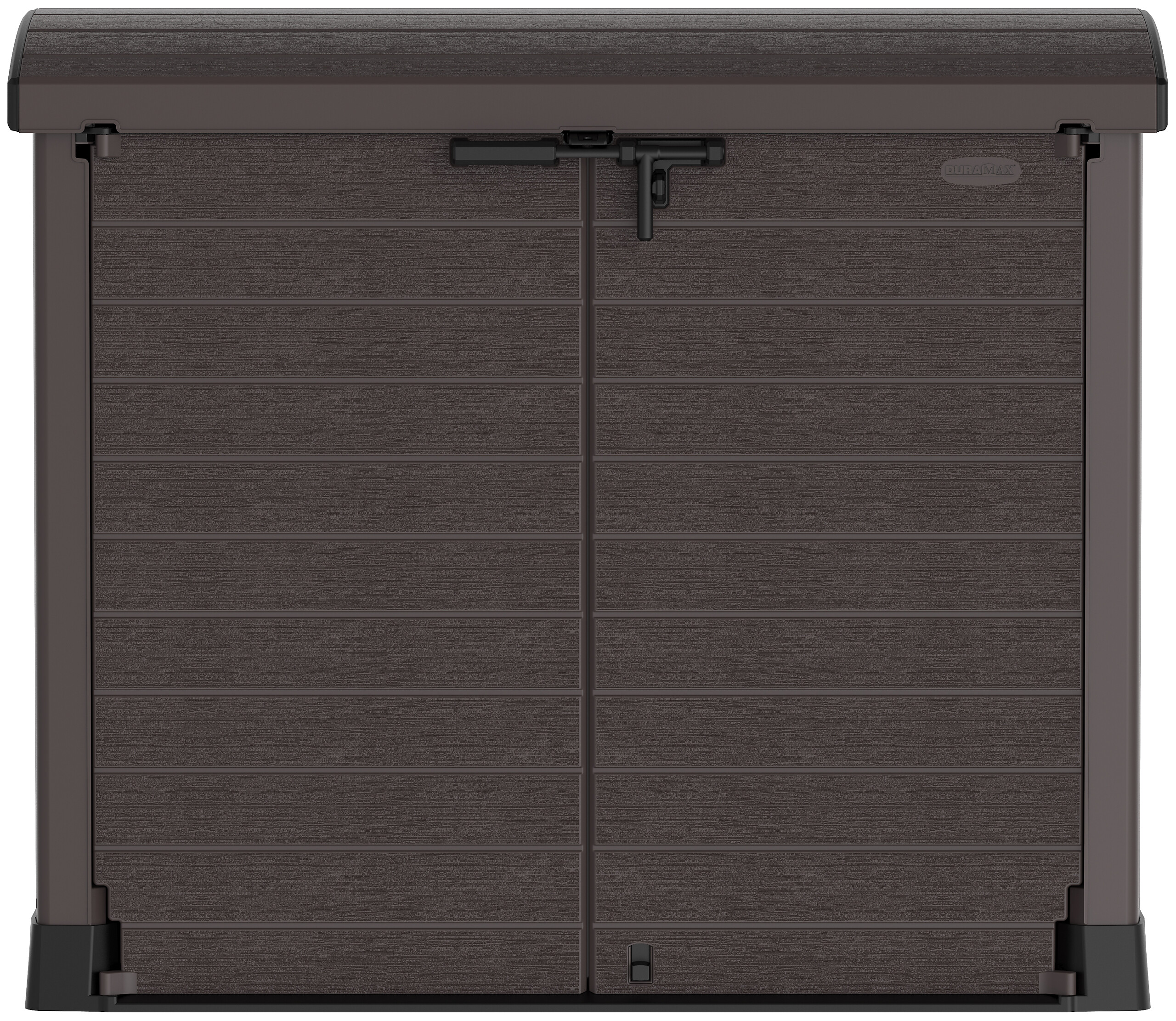 VCM Mülltonnenbox 2er StoreAway braun Kunststoff B/H/L: ca. 145x125x83 cm