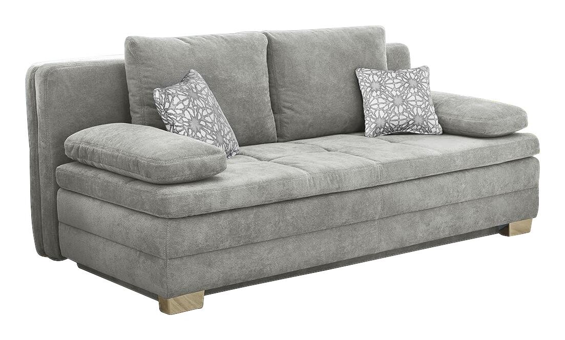 Dauerschlafsofa grau Polyester B/H/T: ca. 203x85x106 cm
