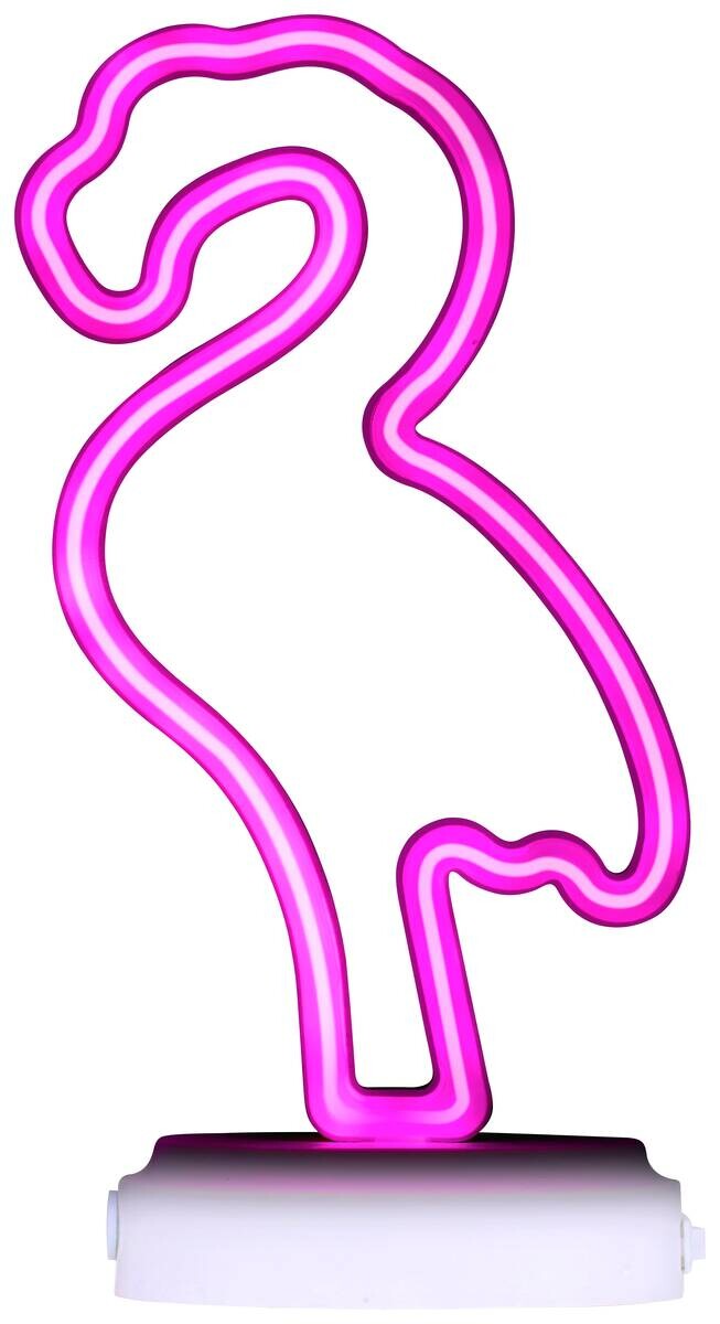 Grundig Neon-Leuchte Flamingo B/H/L: ca. 11,5x5,6x25,5 cm