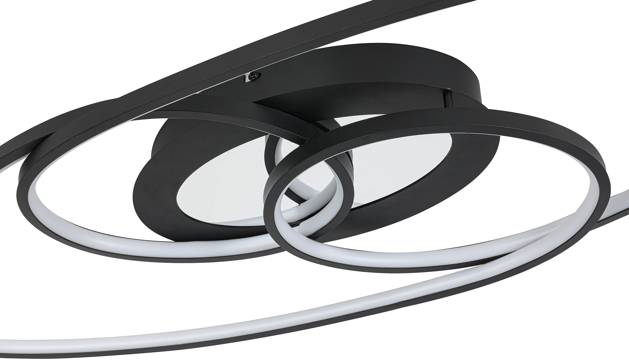 Nolo LED-Deckenleuchte Flow schwarz Metall B/H/L: ca. 30x7,5x85 cm