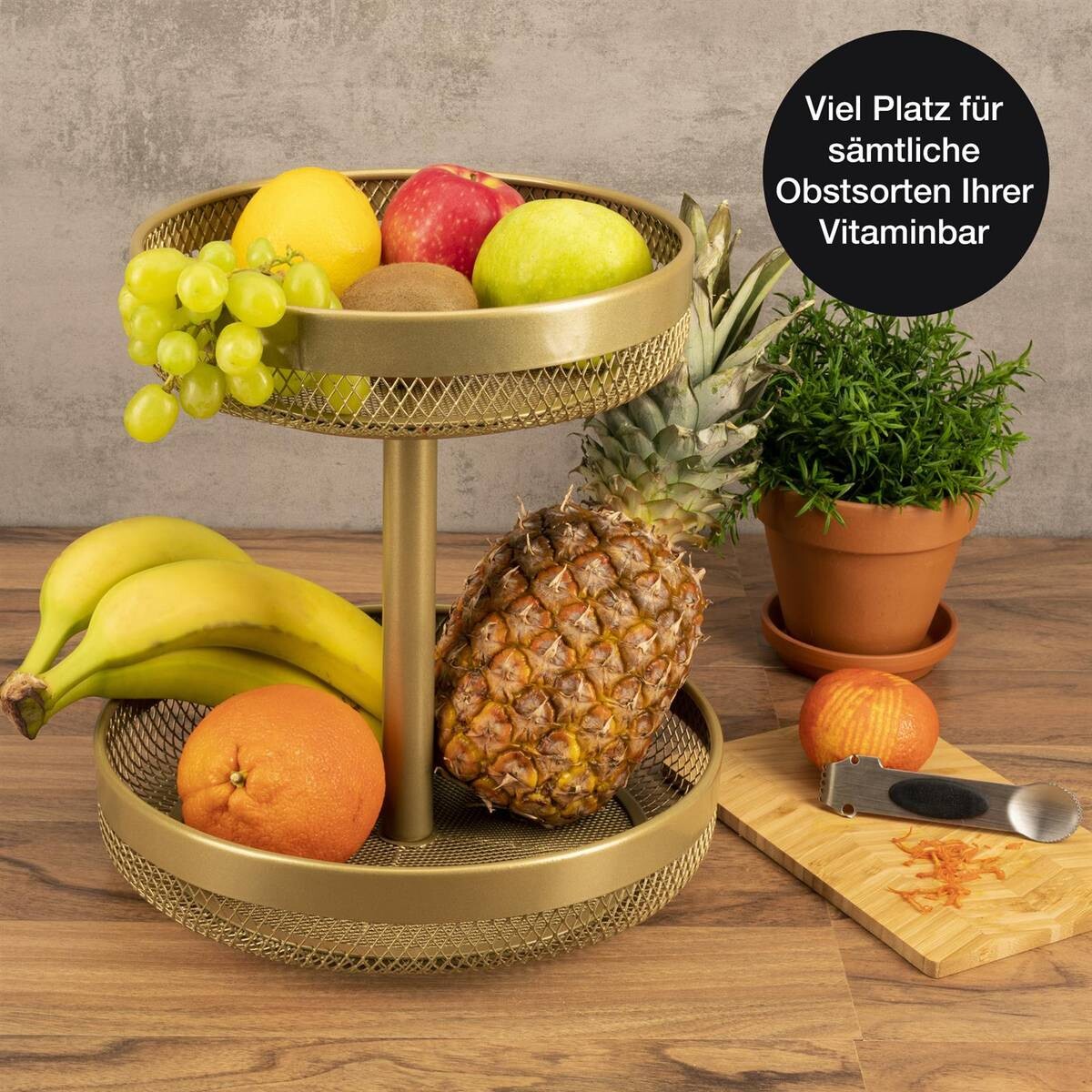 Moritz & Moritz Etagere gold Metall H: ca. 30 cm