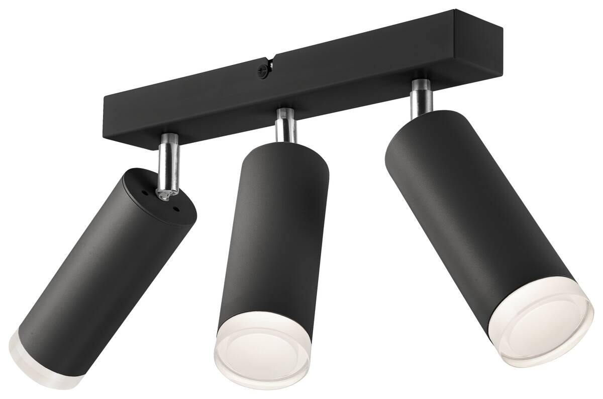 Lamkur Hängeleuchte schwarz Acryl Aluminium Stahl B/H/L: ca. 35x20x38 cm E27 3 Brennstellen