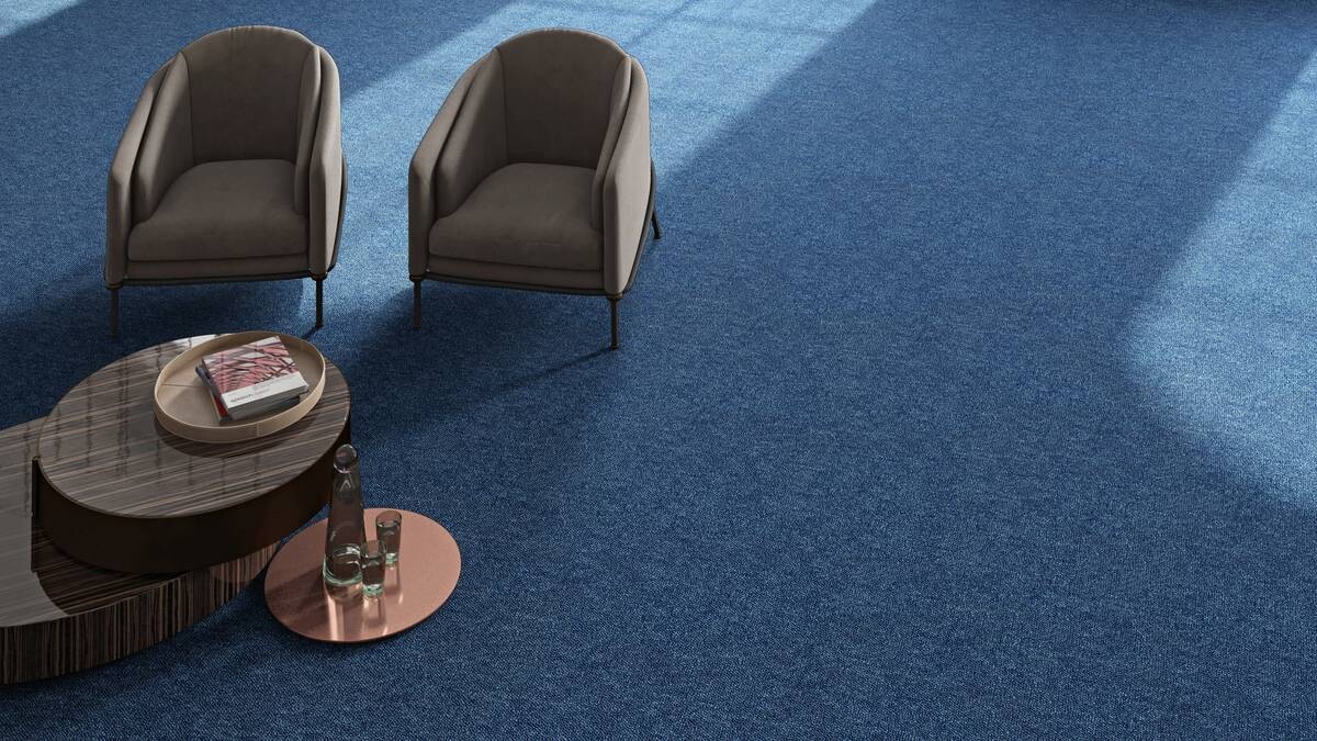 Teppichfliese Sierra blau B/L: ca. 50x50 cm pro Stück