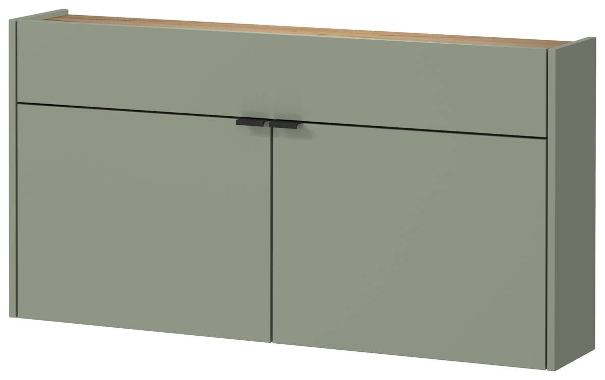 Mehrzweckschrank 1398-629 grün Eiche Navarra Nachbildung B/H/T: ca. 110x57x22 cm