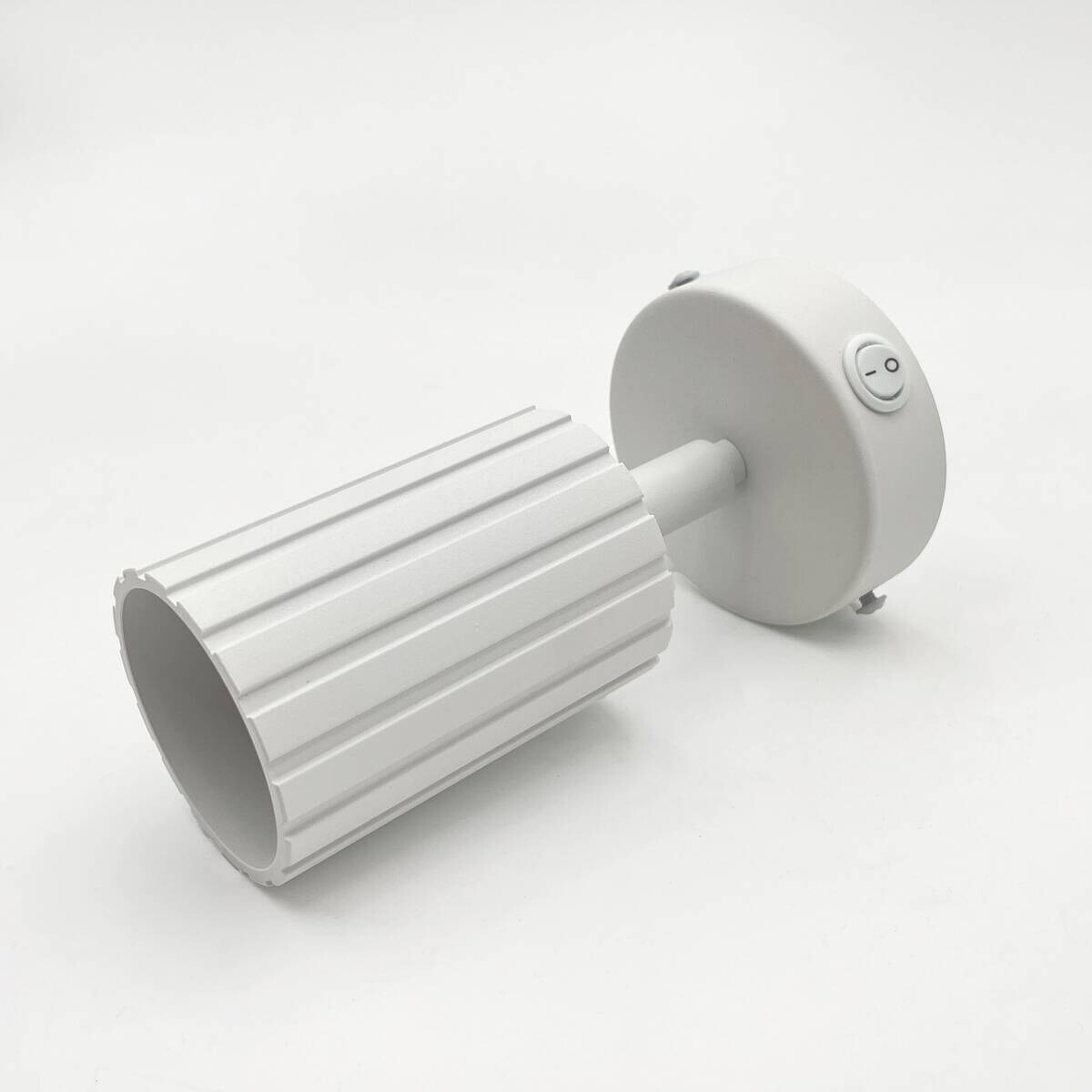 Lamkur Wandleuchte Prisma weiß Stahl B/H/L: ca. 8x16x8 cm GU10 1 Brennstellen