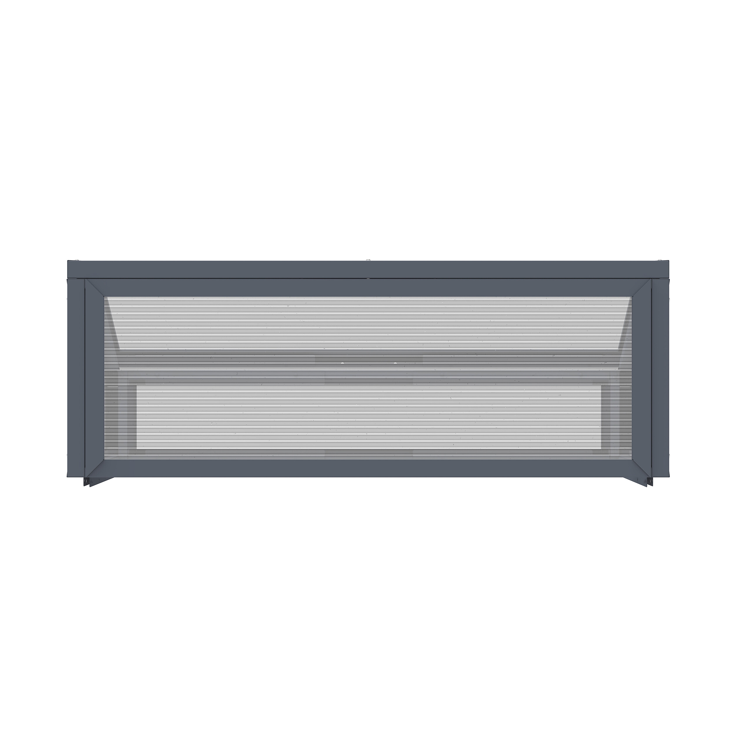 Westmann Frühbeetaufsatz Tega grau B/H/L: ca. 100x36x50 cm