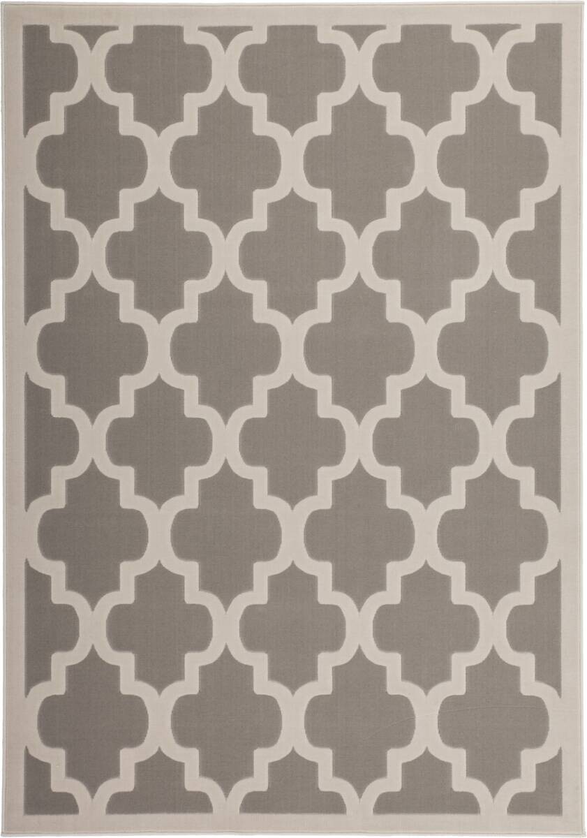 Kayoom Kurzflorteppich Manolya 2097 taupe B/L: ca. 80x150 cm