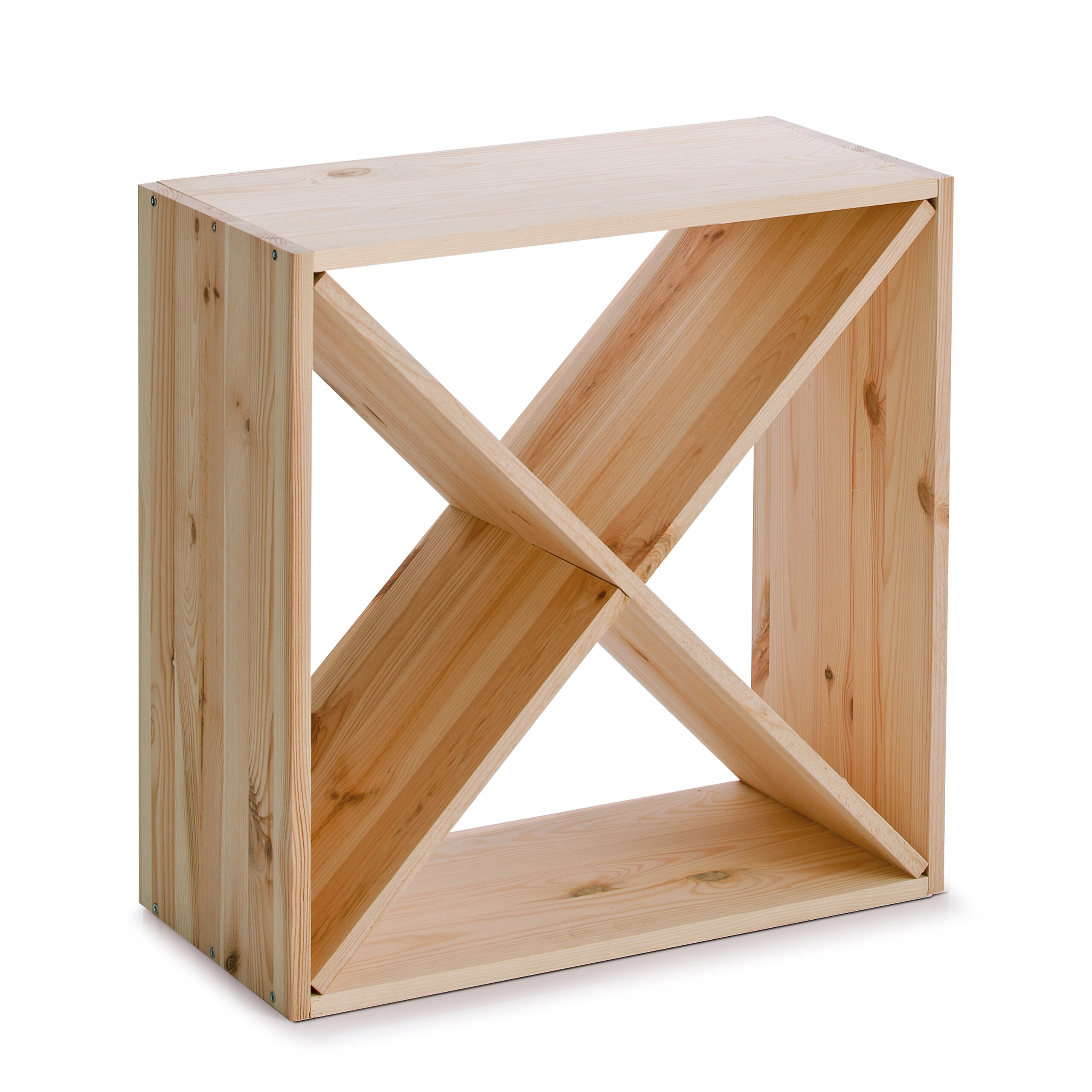 Zeller Weinregal natur Bambus B/H/L: ca. 25x52x52 cm