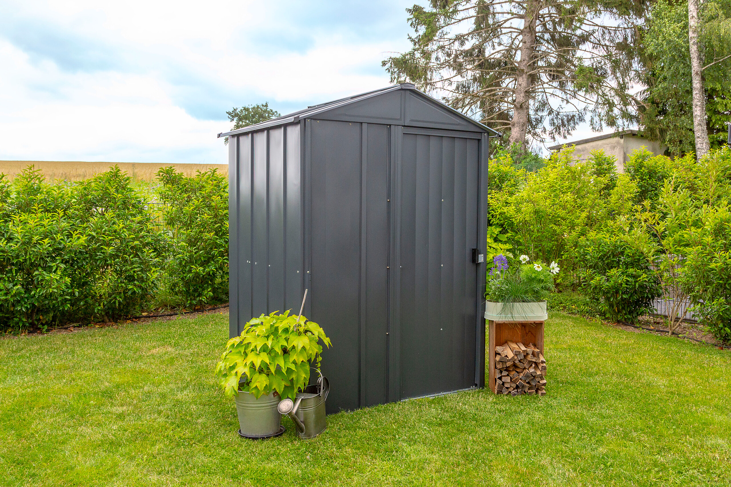 Spacemaker Gartenhaus grau B/H/L: ca. 151x198x122 cm