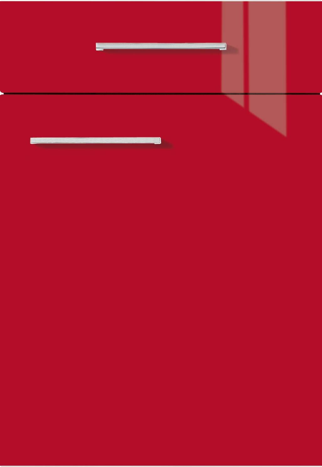 Impuls Küchenblock IP4050 rot Hochglanz weiß Hochglanz B/T: ca. 310x60 cm