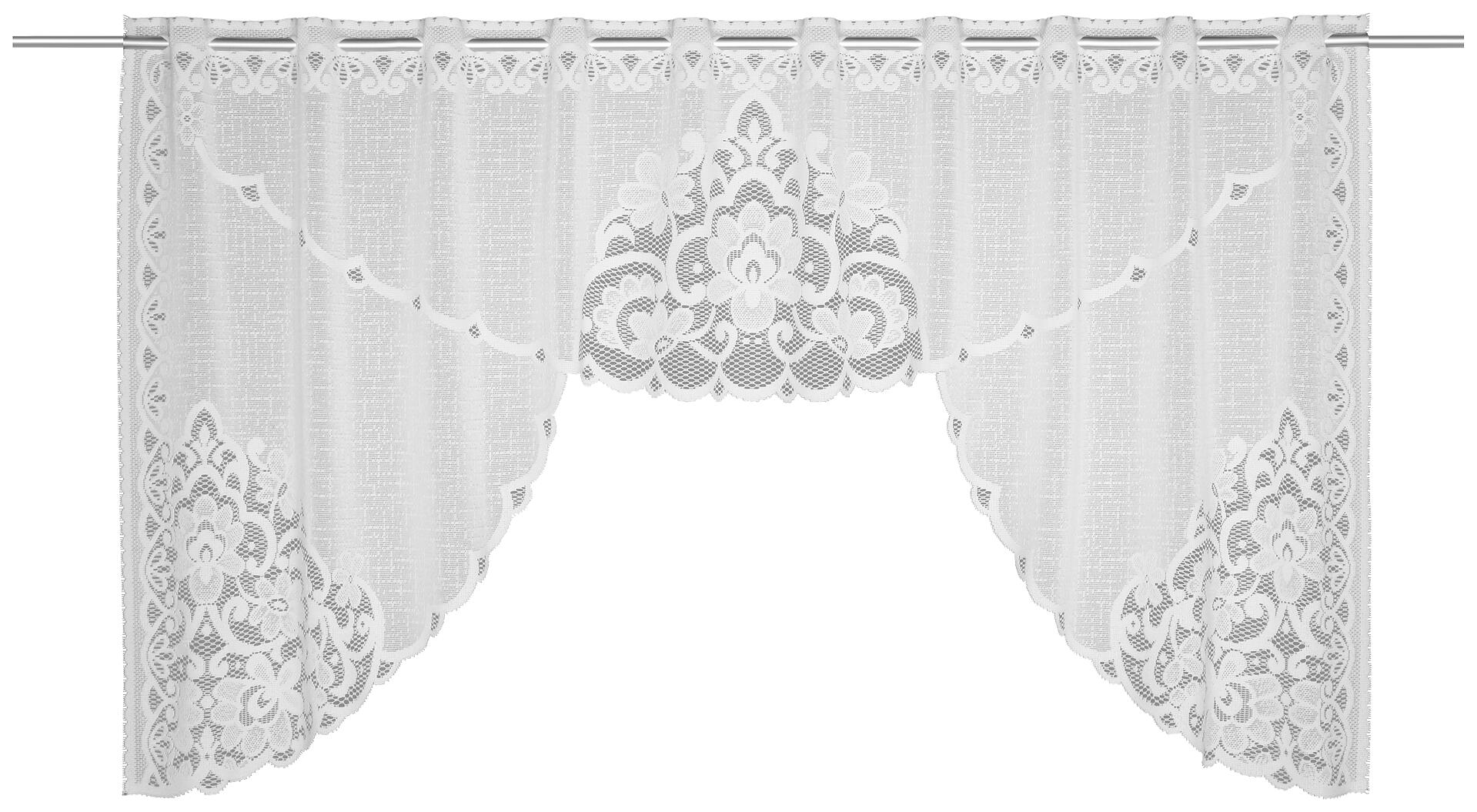 POCOline Scheibengardine Aruba weiß B/L: ca. 150x70 cm