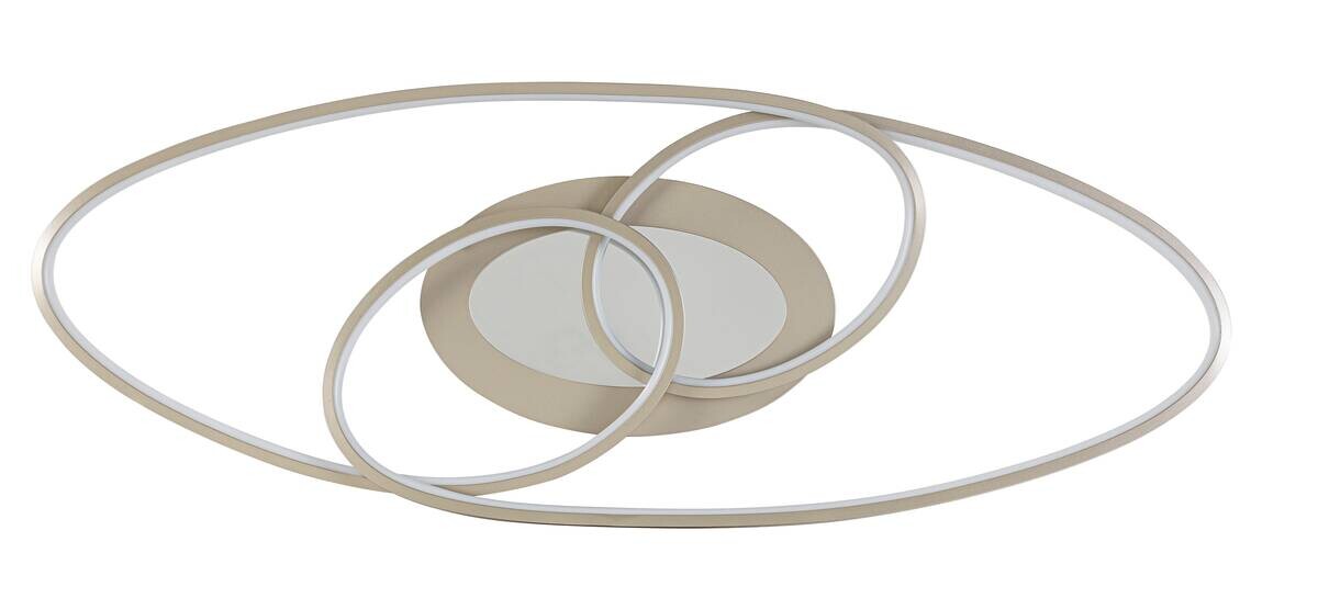 Nolo LED-Deckenleuchte Flow champagner Metall B/H/L: ca. 30x7,5x85 cm