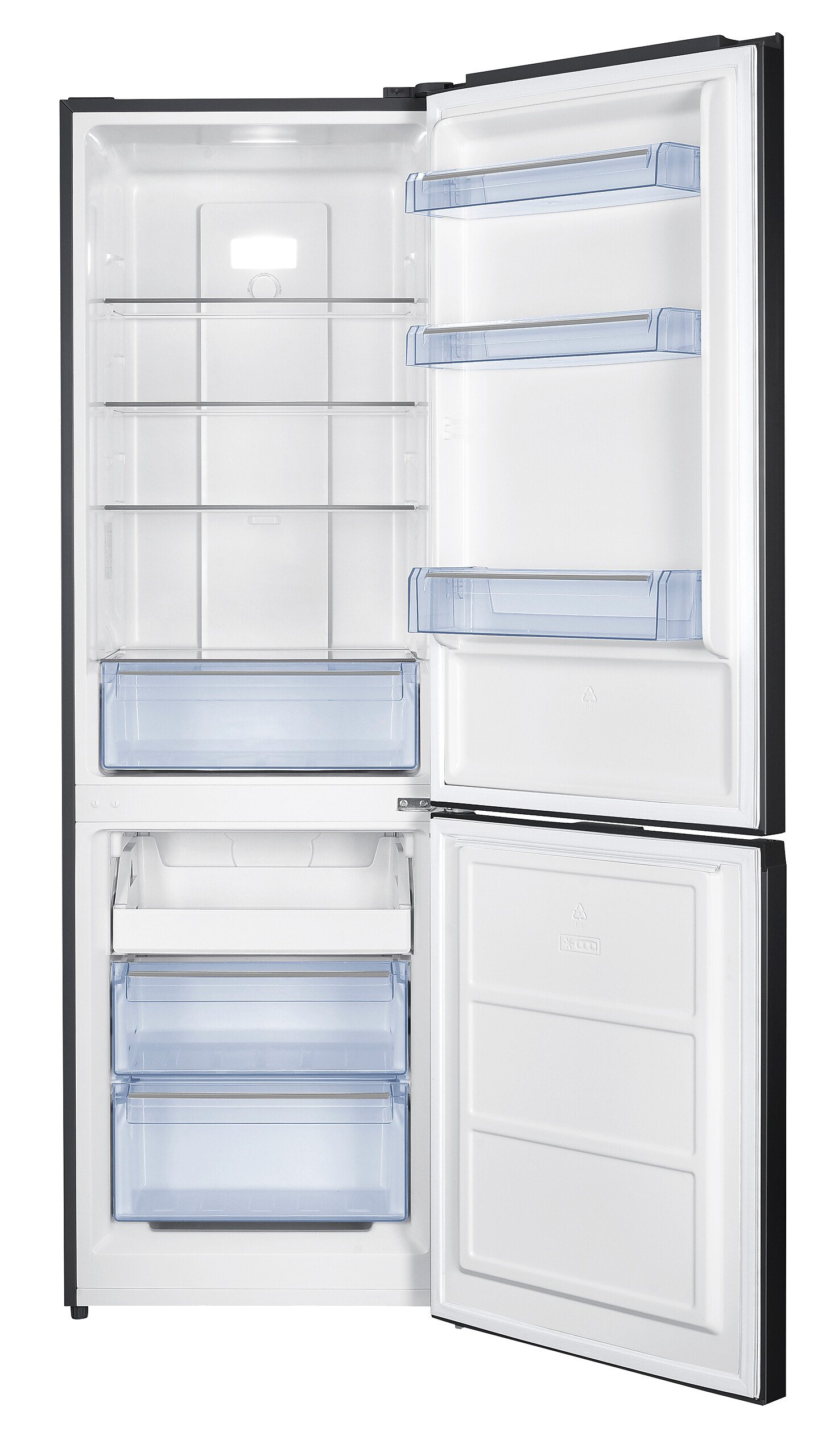 POCOline Kühl-/Gefrierkombination KGK186-293DSNF schwarz B/H/T: ca. 60x186x60,5 cm