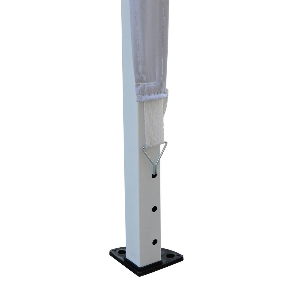 Outsunny Faltpavillon weiß Stoff B/H/L: ca. 295x255x295 cm