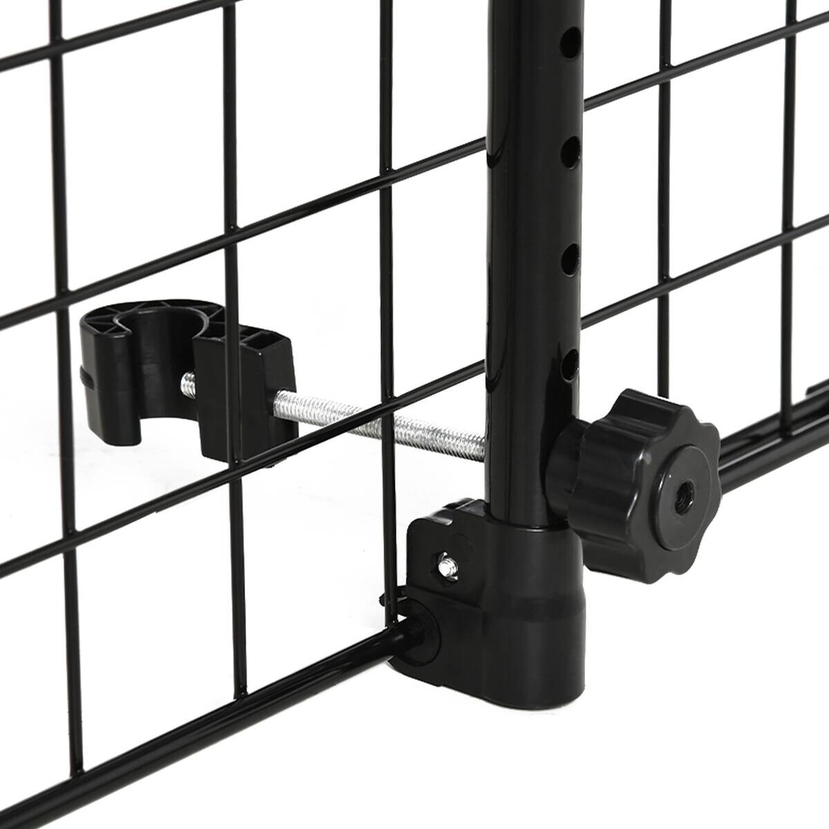 PawHut Hunde-Schutzgitter schwarz Kunststoff B/H/L: ca. 0,6x152x30 cm