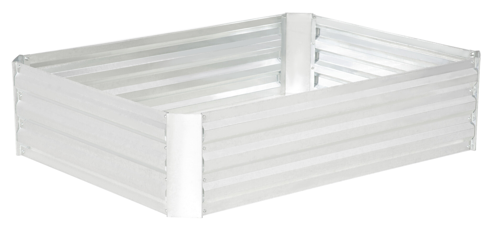 Outsunny Hochbeet silber Stahl H/T/L: ca. 30x90x120 cm