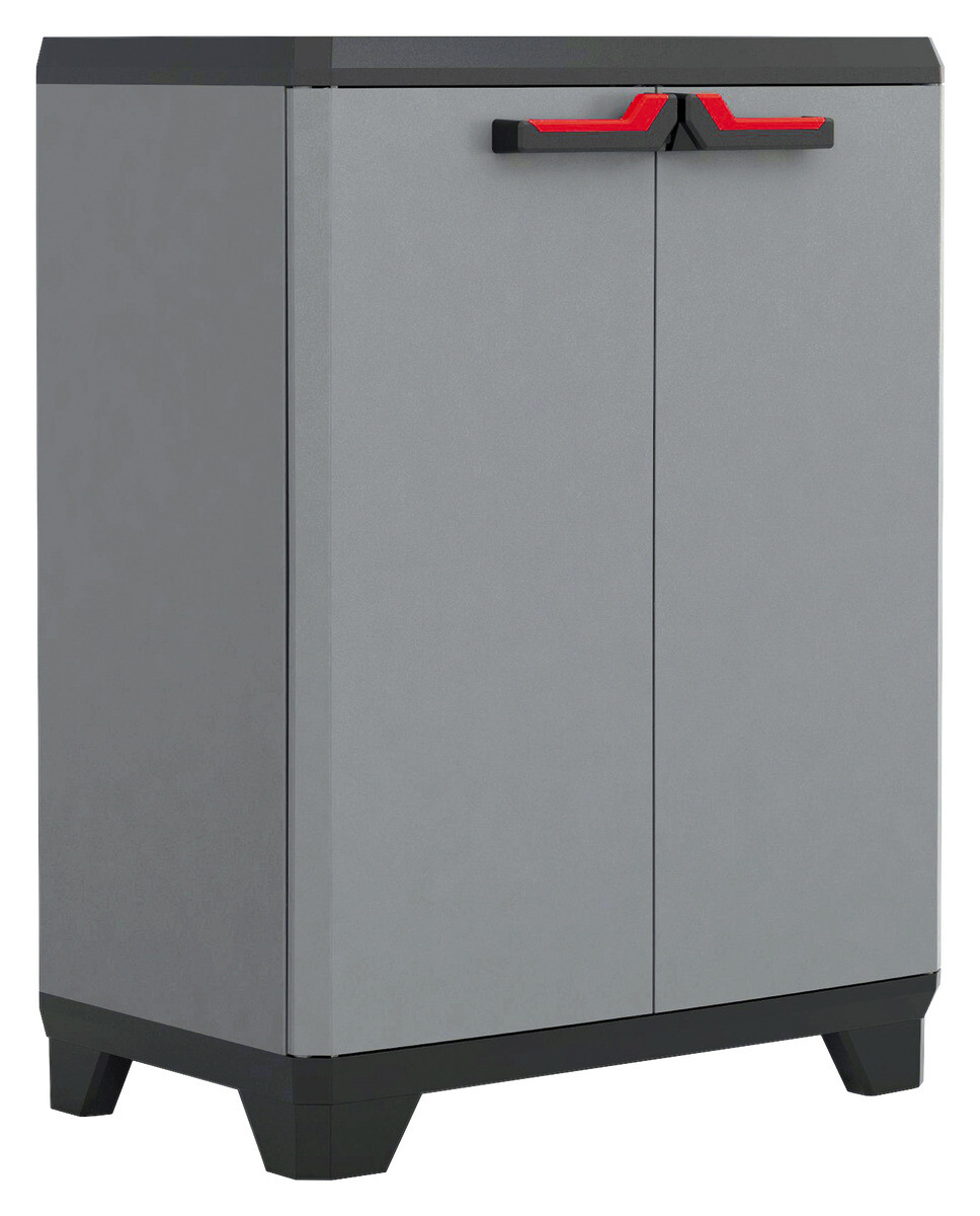 Keter Kunststoffschrank Stilo grau Kunststoff B/H/L: ca. 68x90x39 cm