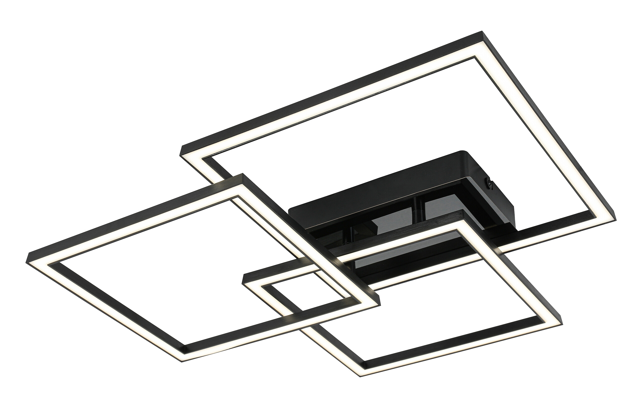 Nolo LED-Deckenleuchte Triple schwarz Kunststoff B/H/T: ca. 49,5x45x8 cm