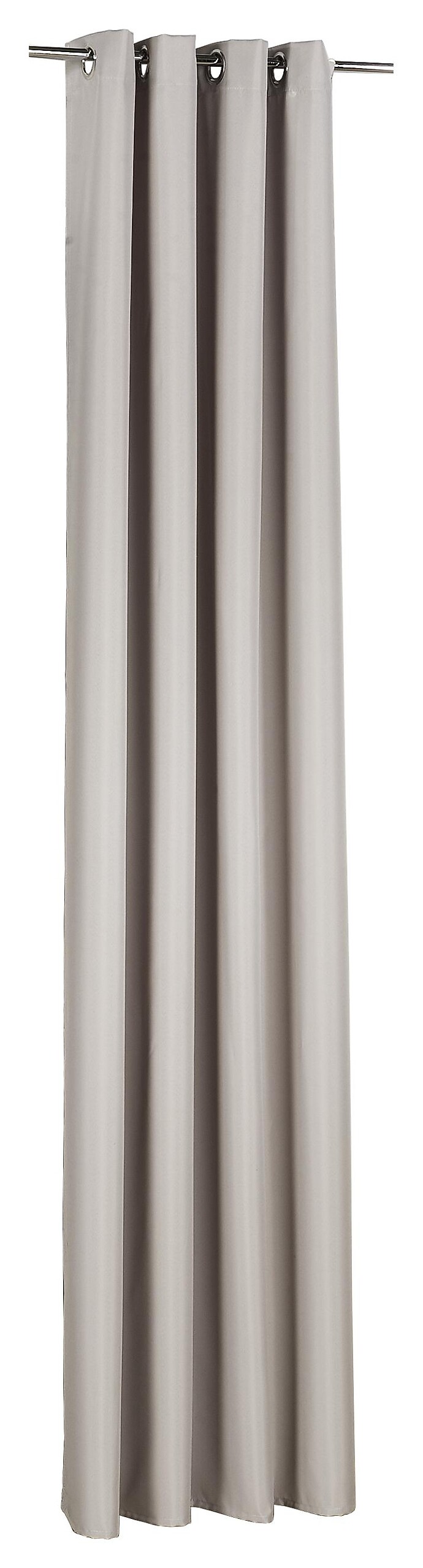 POCOline Ösenvorhang Sorrento silber B/L: ca. 140x245 cm