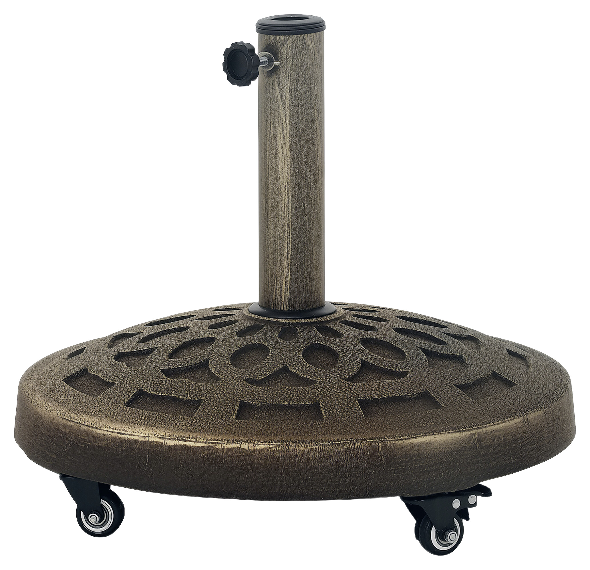 Outsunny Schirmständer bronze Metall B/H/L: ca. 48x42x48 cm