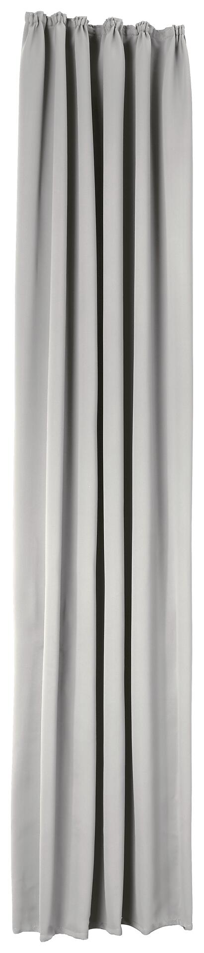 POCOline Verdunklungsvorhang Juna silber B/L: ca. 135x245 cm