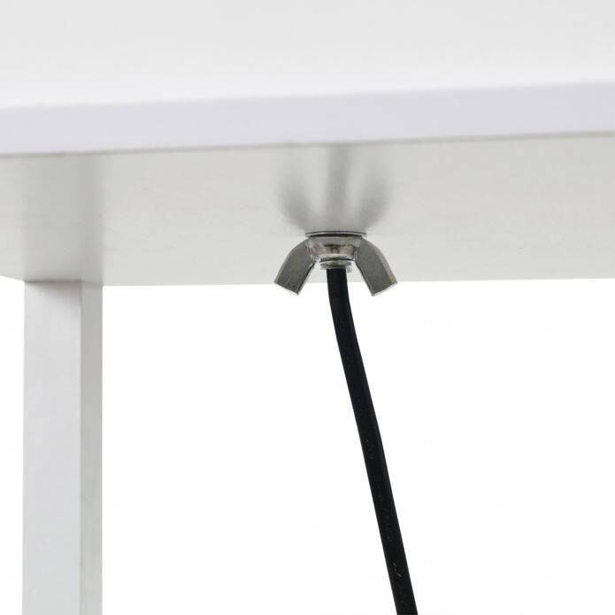 HOMCOM Stehleuchte 833-623V90WT 833-623V90WT weiß Acryl Kunststoff B/H/L: ca. 26x160x26 cm E27 1 Brennstellen