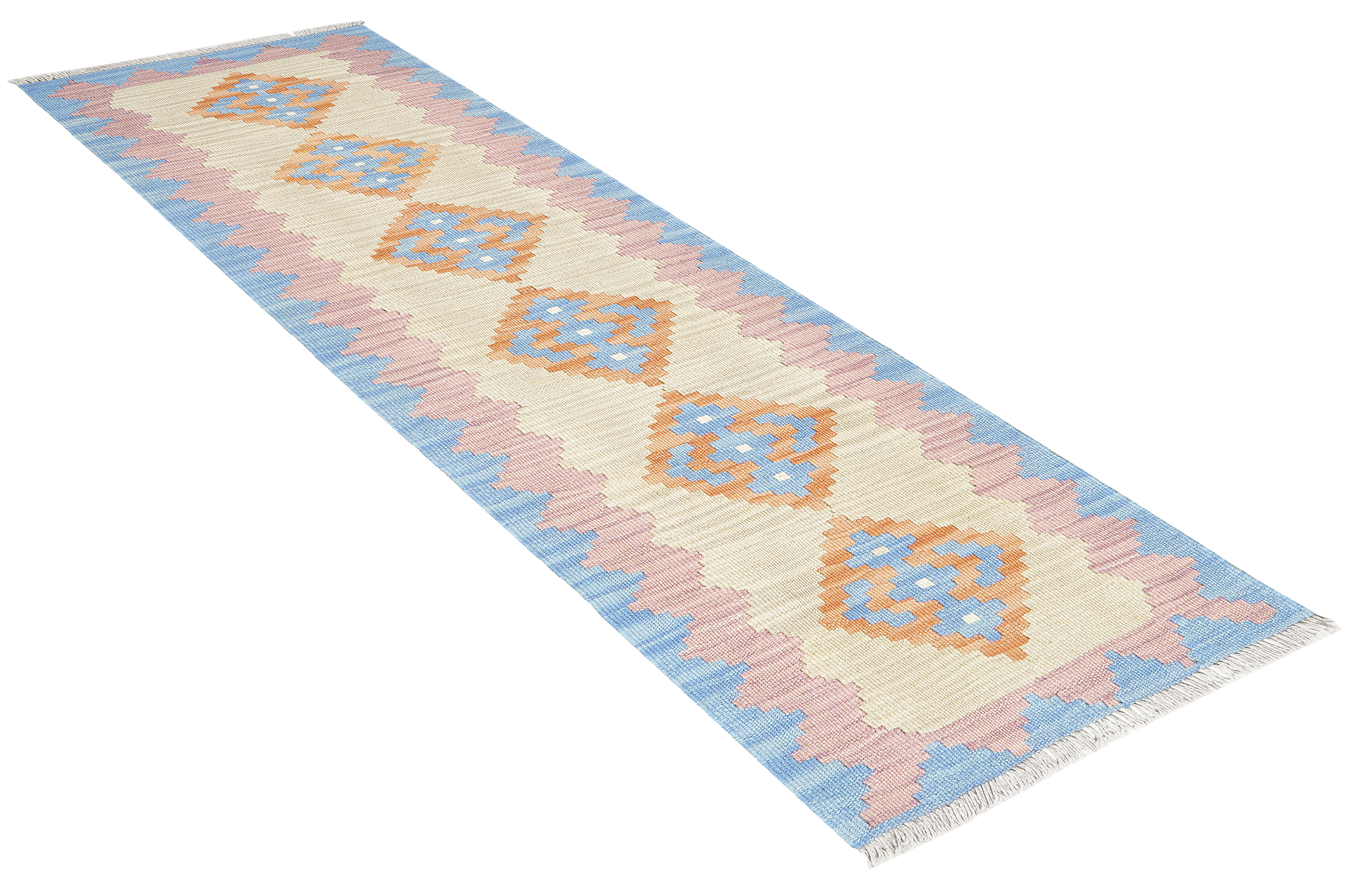 PersaTepp Teppich Kelim Gashgai blau B/H/L: ca. 57x1x190 cm PersaTepp Teppich Kelim Gashgai blau B/H/L: ca. 57x1x190 cm