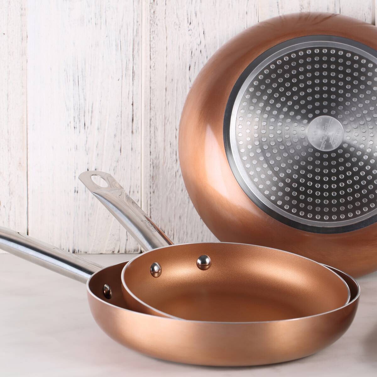 Bratpfanne PROFESSIONAL CHEF COPPER PLUS Kupfer Aluminium 3 tlg.