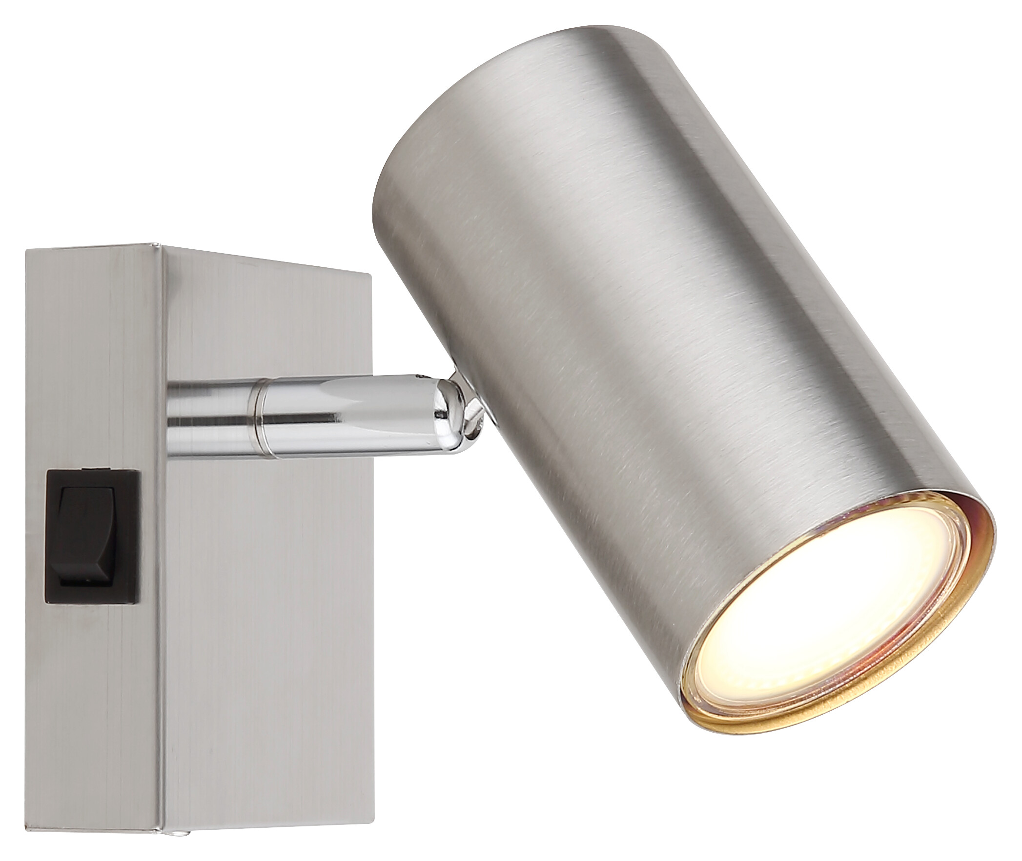 GLOBO Spot nickel matt Metall B/H: ca. 7x10 cm GU10 1 Brennstellen