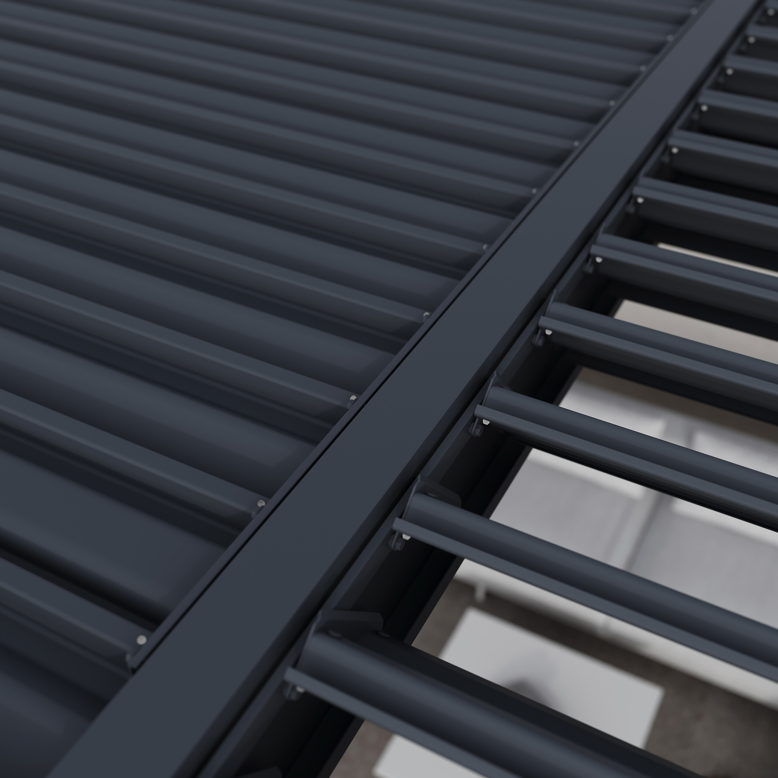 Paragon Outdoor Pergola Grand Tuscan anthrazit Aluminium B/H/L: ca. 599x256x370 cm