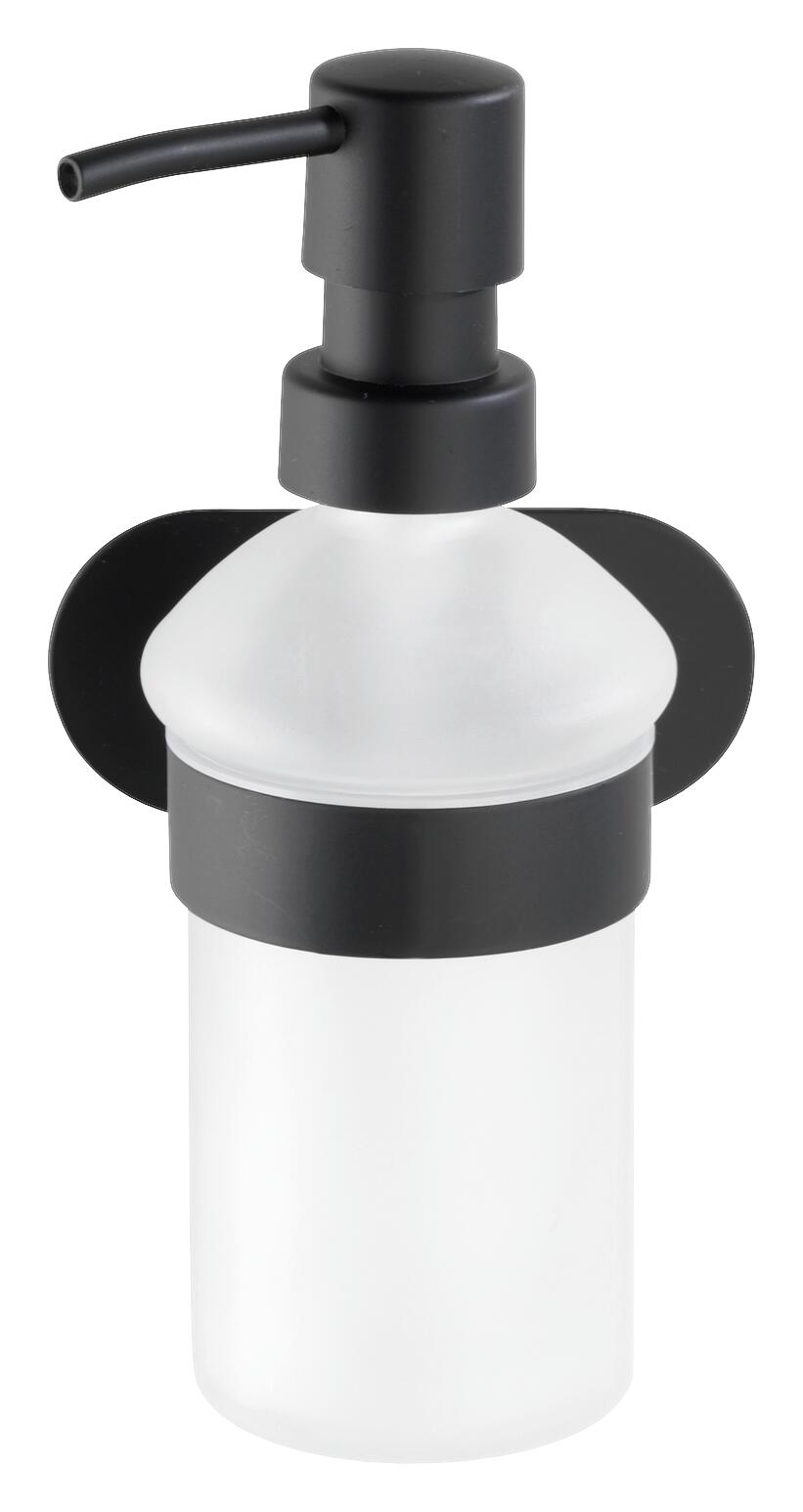 Turbo-Loc Seifenspender mattschwarz Edelstahl B/H: ca. 10x17 cm