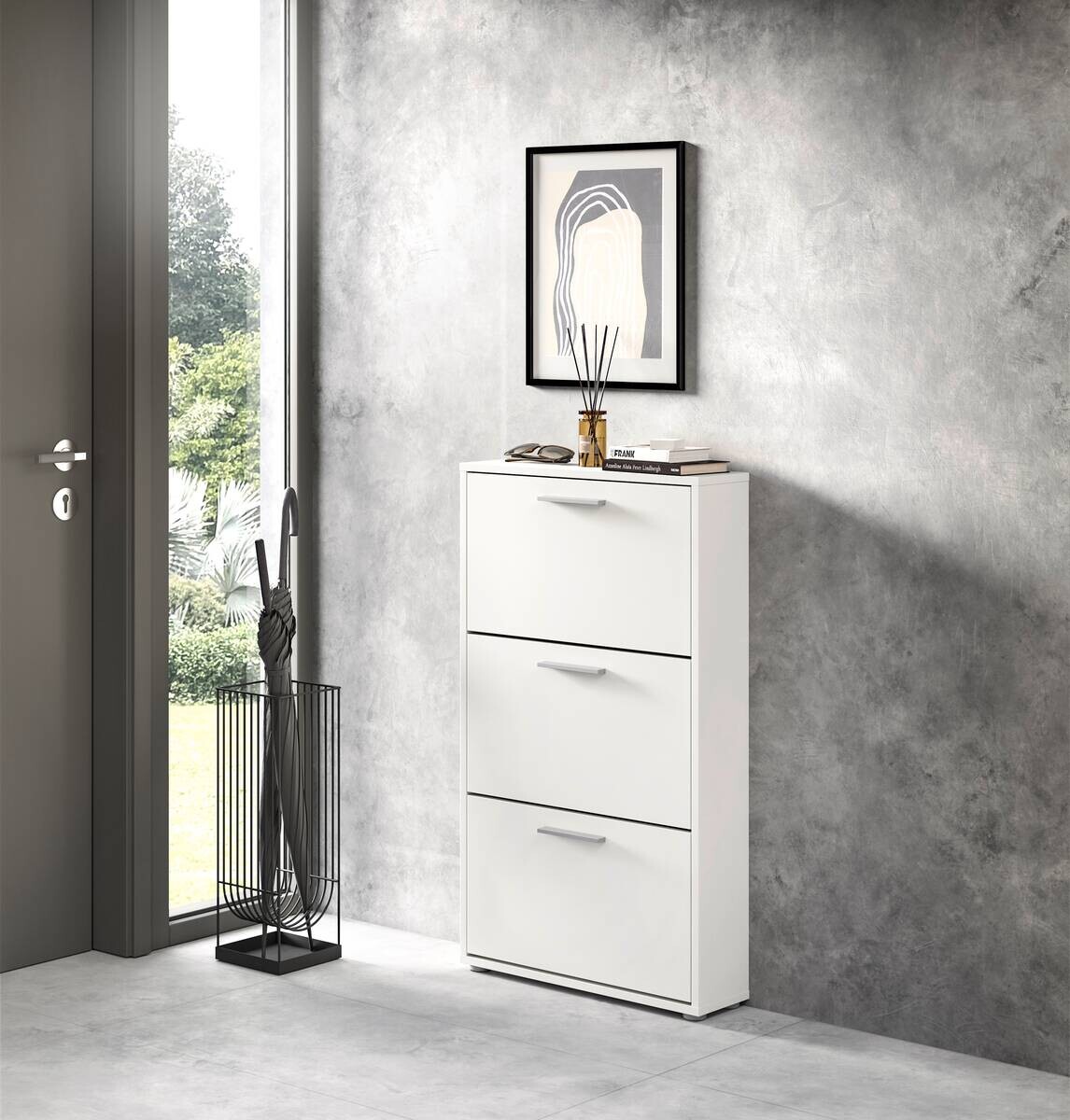 Schuhkipper SAM weiß B/H/T: ca. 59x103x17 cm