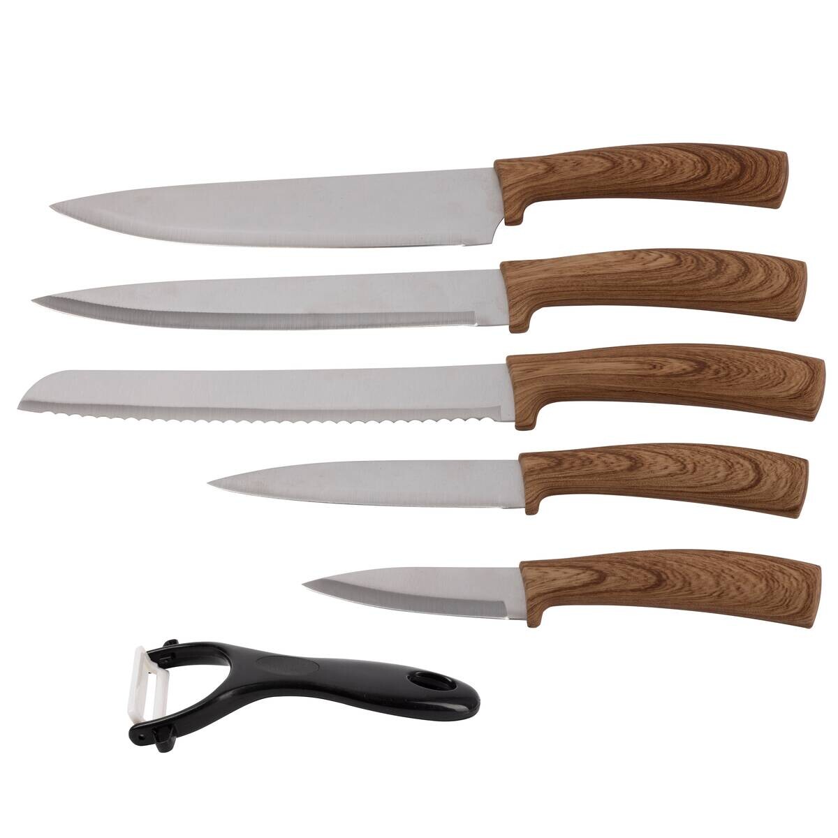 SAN IGNACIO Messerset ACACIA silber Edelstahl 6 tlg.