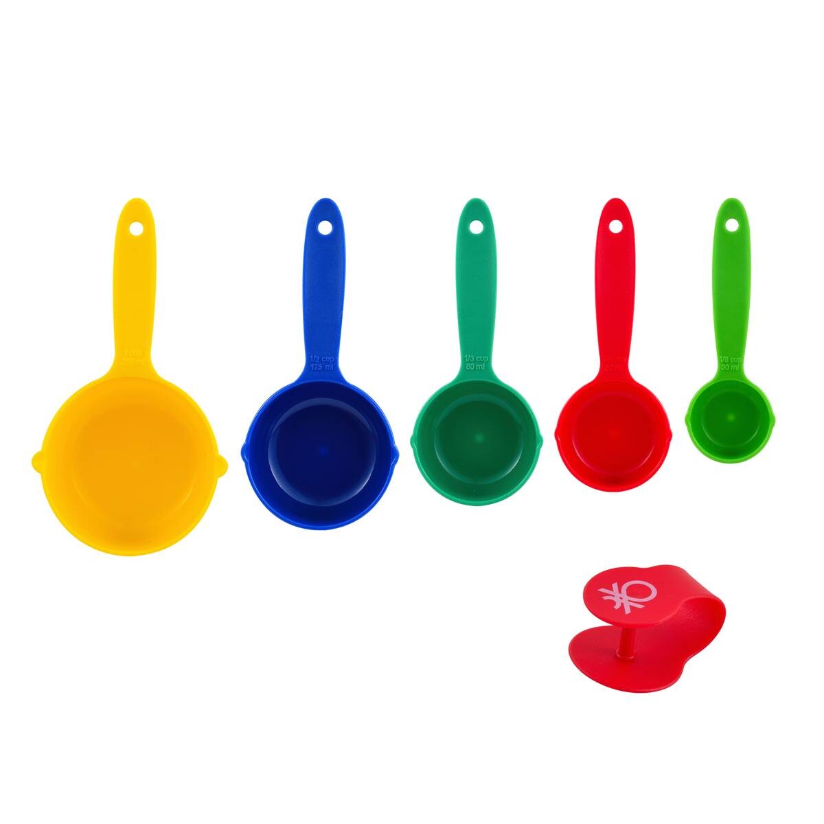 BENETTON Küchenhelferset Rainbow transparent Glas