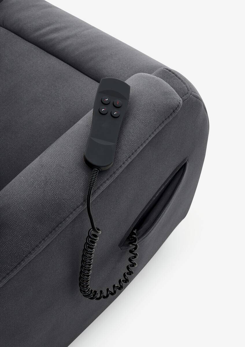 TV-Sessel anthrazit Microfaser B/H/T: ca. 72x109x82 cm