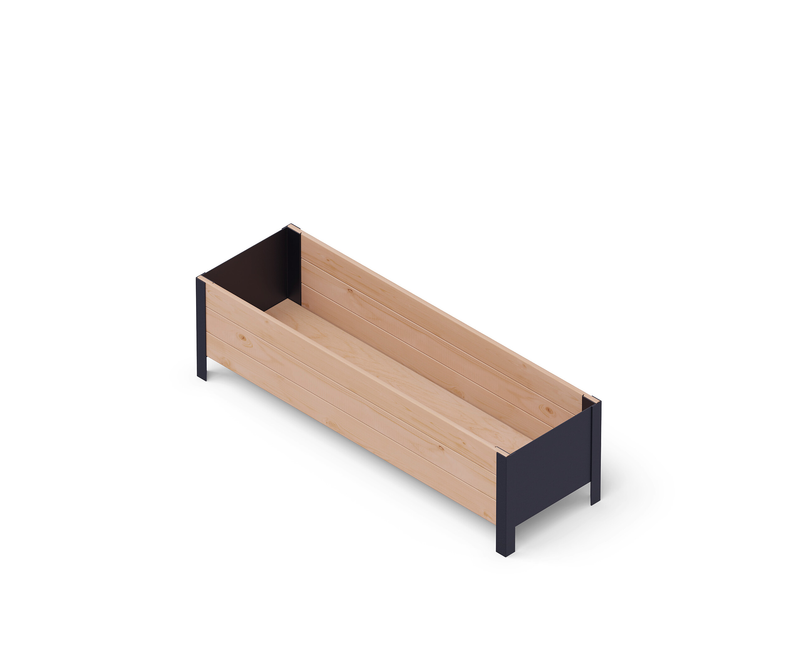 UPYARD Hochbeet MODERN braun Holz B/H/L: ca. 36x32x118 cm